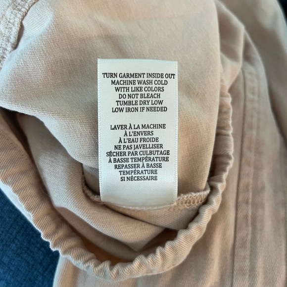 Blank NYC Utility Jacket Beige Snap Front Cinch Waist‎ Lightweight Cotton Layer - Picture 6 of 9